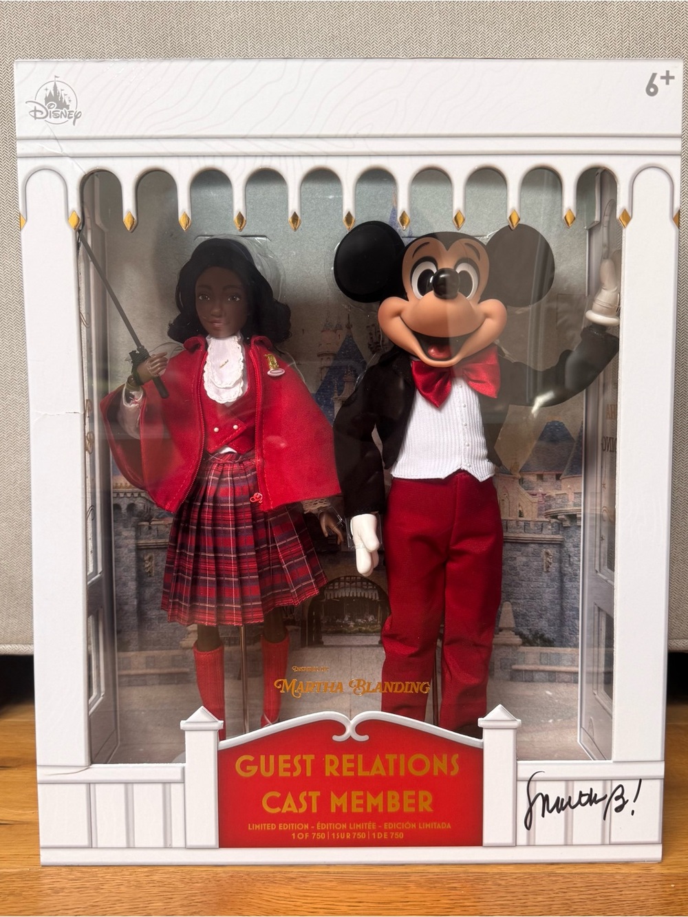 Disney Martha Blanding Guest Relations Cast Member Limited Edition Doll  Signed